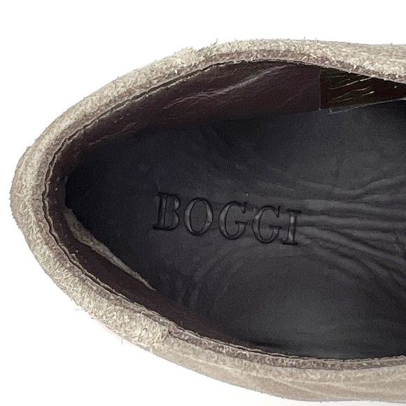NEW Boggi Milano Slip-On Suede Sneaker Ankle Boot Men’s Size 9 Gray High-Top New - Picture 7 of 11